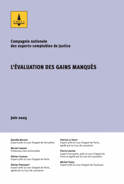 L'évaluation des gains manqués